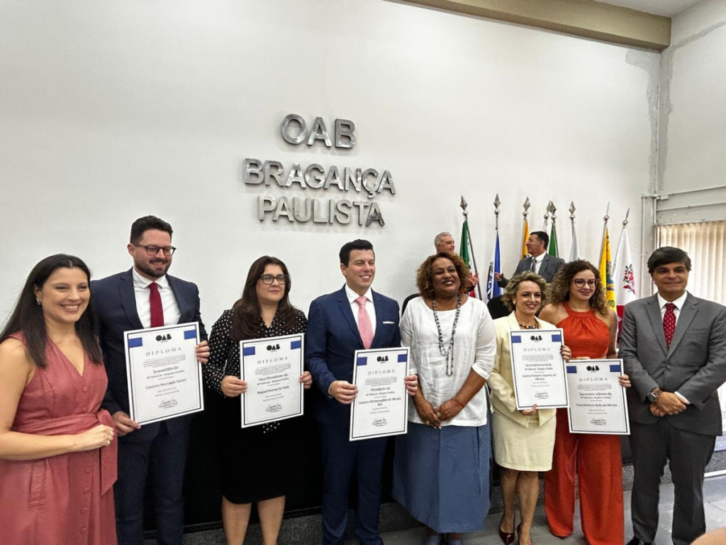 Presidente e vice-presidente da OAB SP participam da cerimônia de posse da diretoria da Subseção de Bragança Paulista