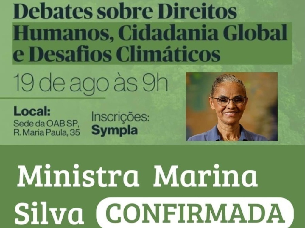 Debate promovido pela OAB SP vai discutir direitos humanos e emergência climática