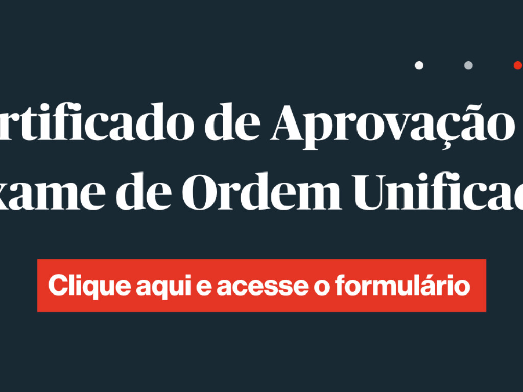 Cerificado de Aprovação do Exame de Ordem Unificado