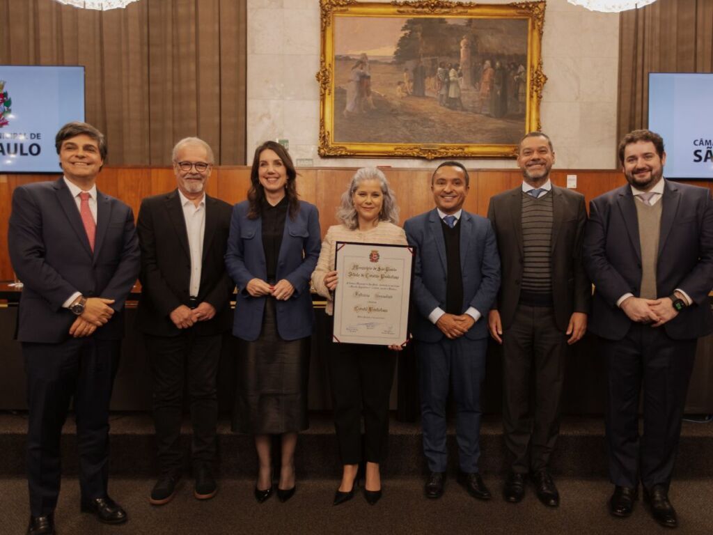 Patricia Vanzolini recebe Título de Cidadã Paulistana na Câmara Municipal de São Paulo