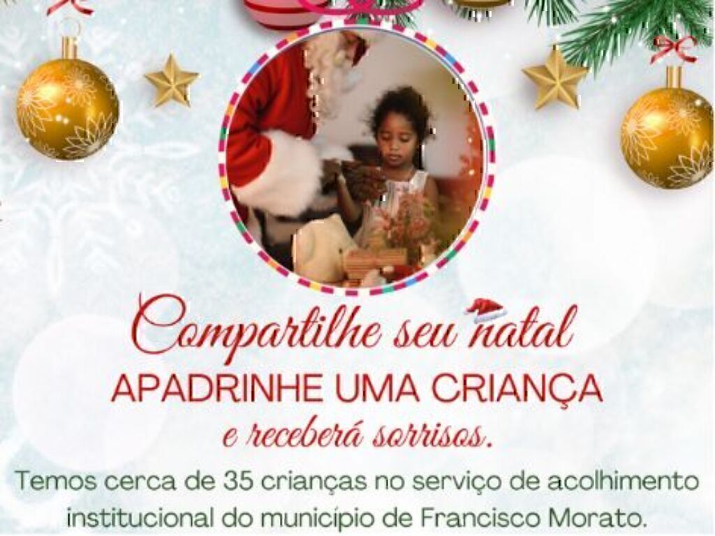 Apadrinhe uma criança neste Natal