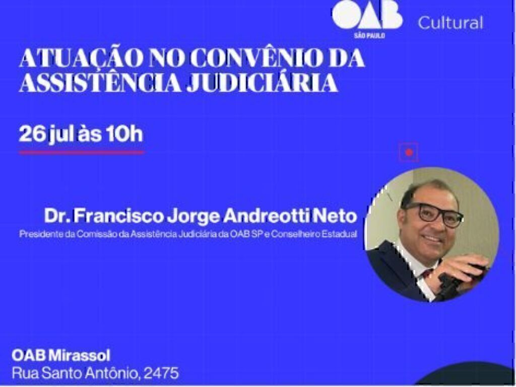 Palestra - Atuação no Convênio da Assistência Judiciária