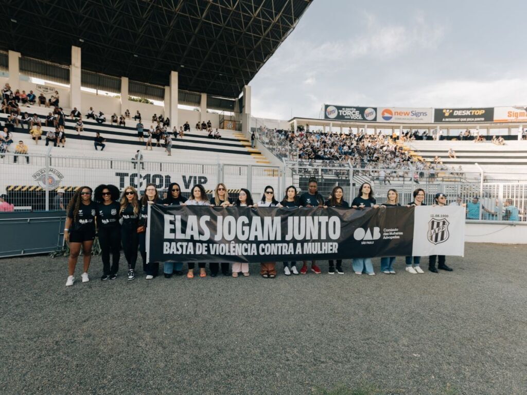 Ponte Preta entra em campo com a OAB SP pelo fim da violência de gênero