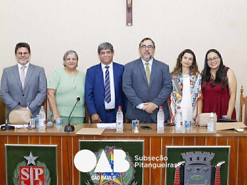 Subseção de Pitangueiras empossa nova diretoria em cerimônia na Câmara Municipal