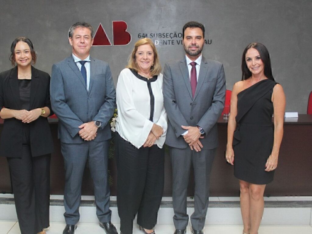 Nova diretoria da OAB Presidente Venceslau toma posse em cerimônia com representantes da advocacia e autoridades locais