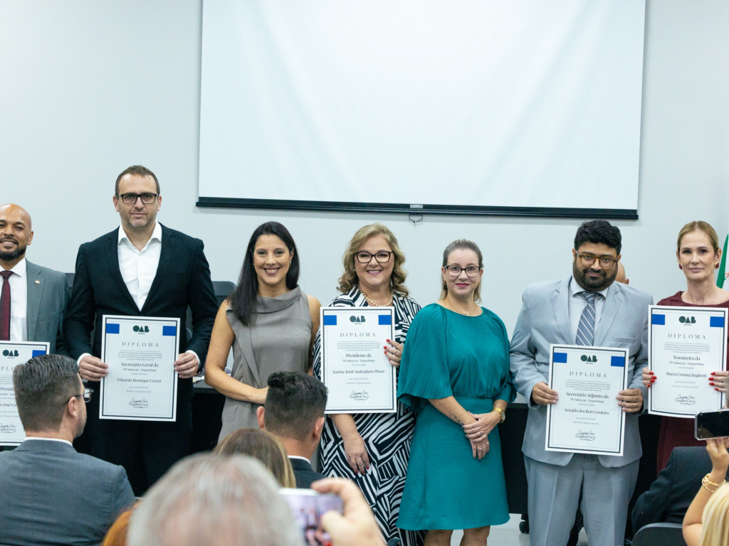 Vice-presidente da OAB SP prestigia cerimônia de posse da diretoria da Subseção de Taquaritinga