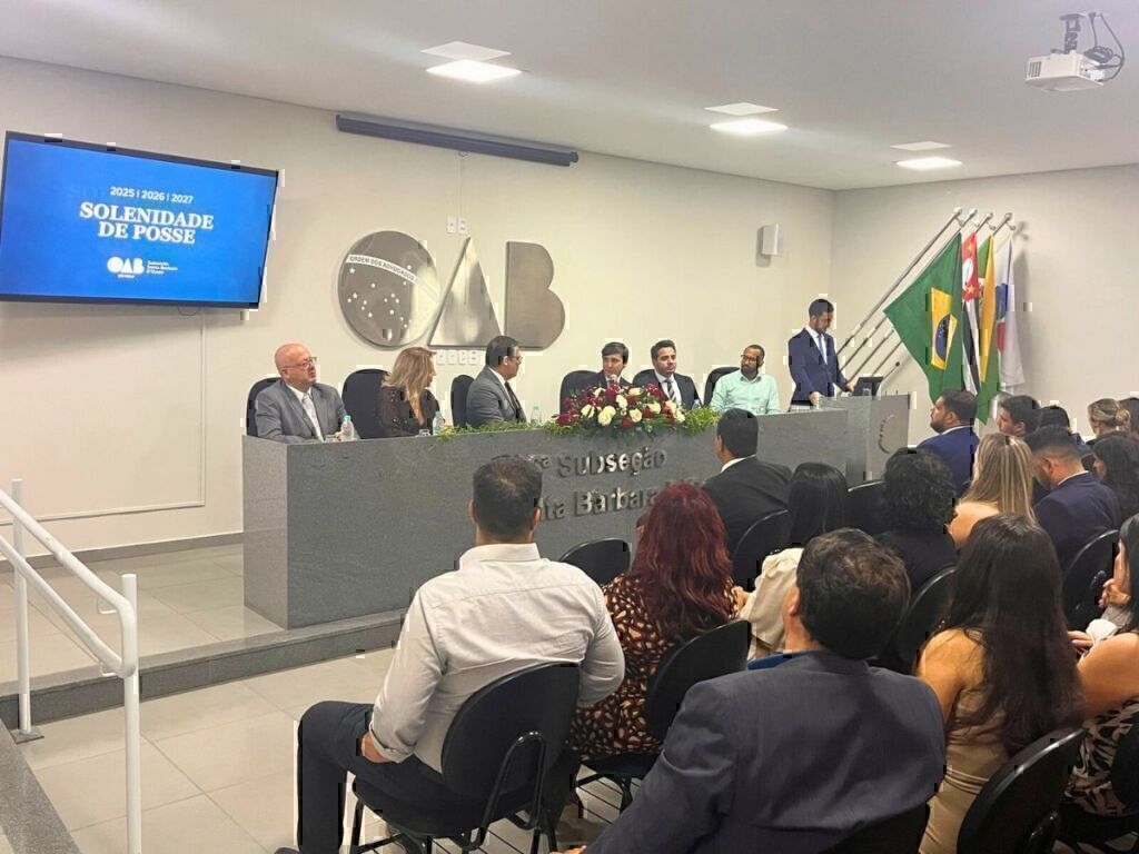 Diretor-tesoureiro da OAB SP participa da cerimônia de posse da diretoria da Subseção de Santa Bárbara D’Oeste