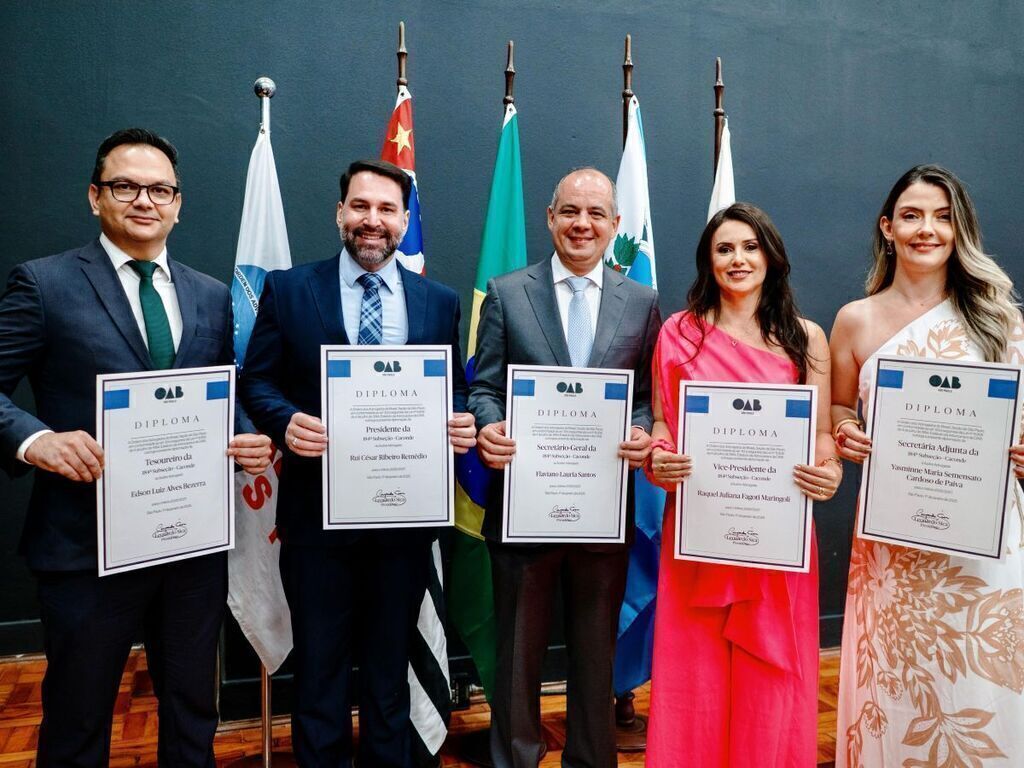 Subseção de Caconde realiza cerimônia de posse da nova diretoria em centro cultural da cidade