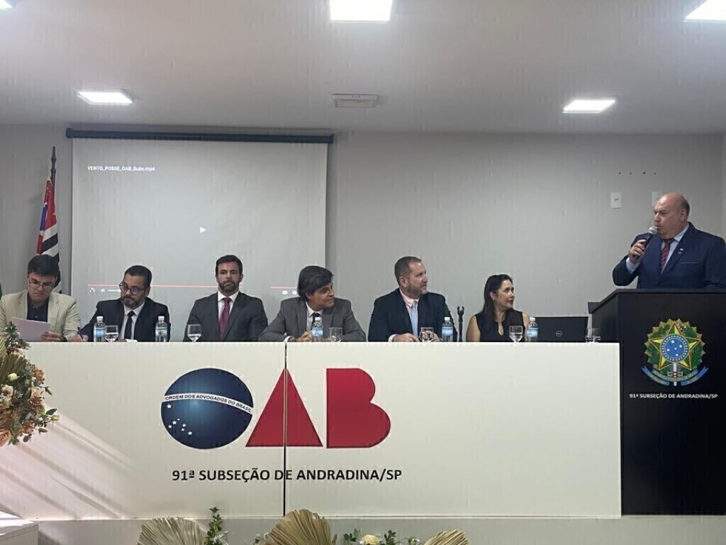 Presidente da OAB SP prestigia cerimônia de posse na Subseção de Andradina