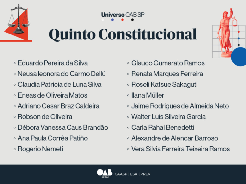 Quinto Constitucional Comissão OAB SP
