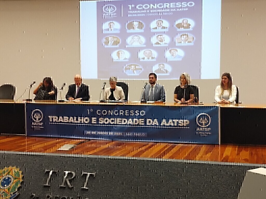 Presidente da OAB SP participa do 1º Congresso Trabalho e Sociedade da AATSP