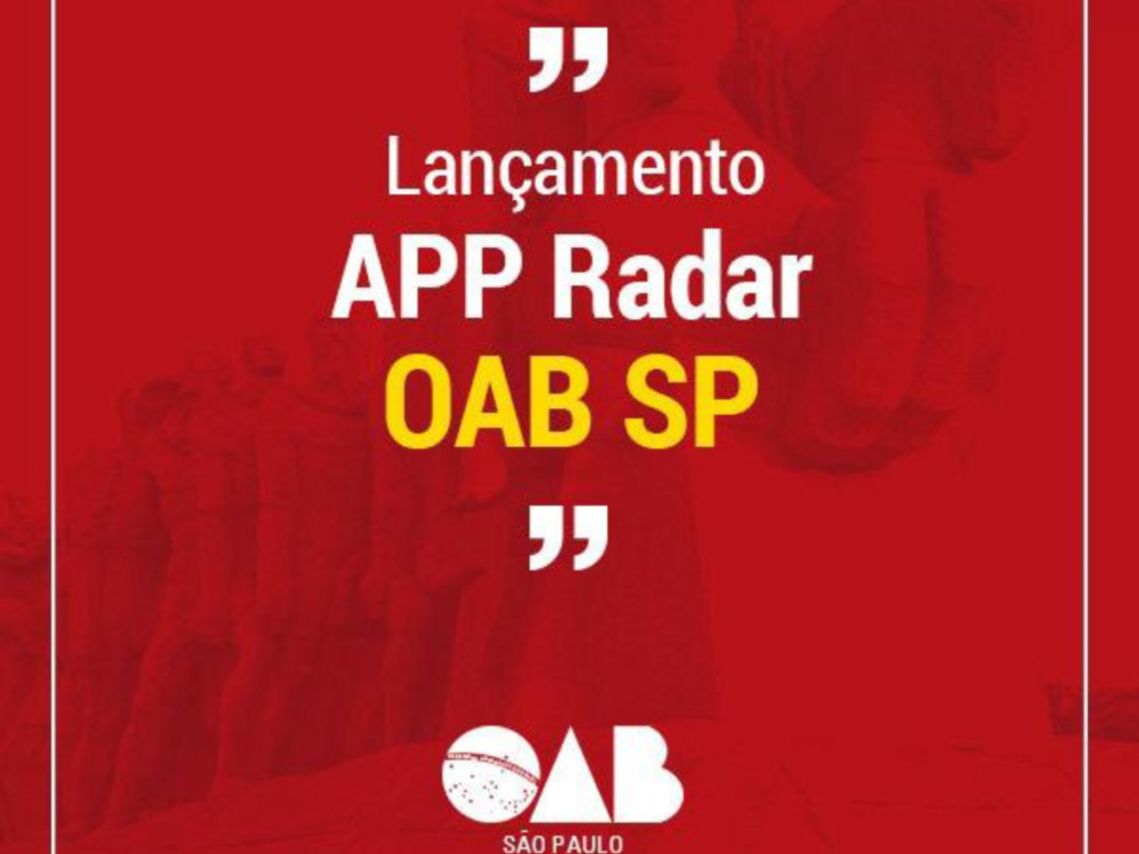 Lançamento App Radar OAB SP