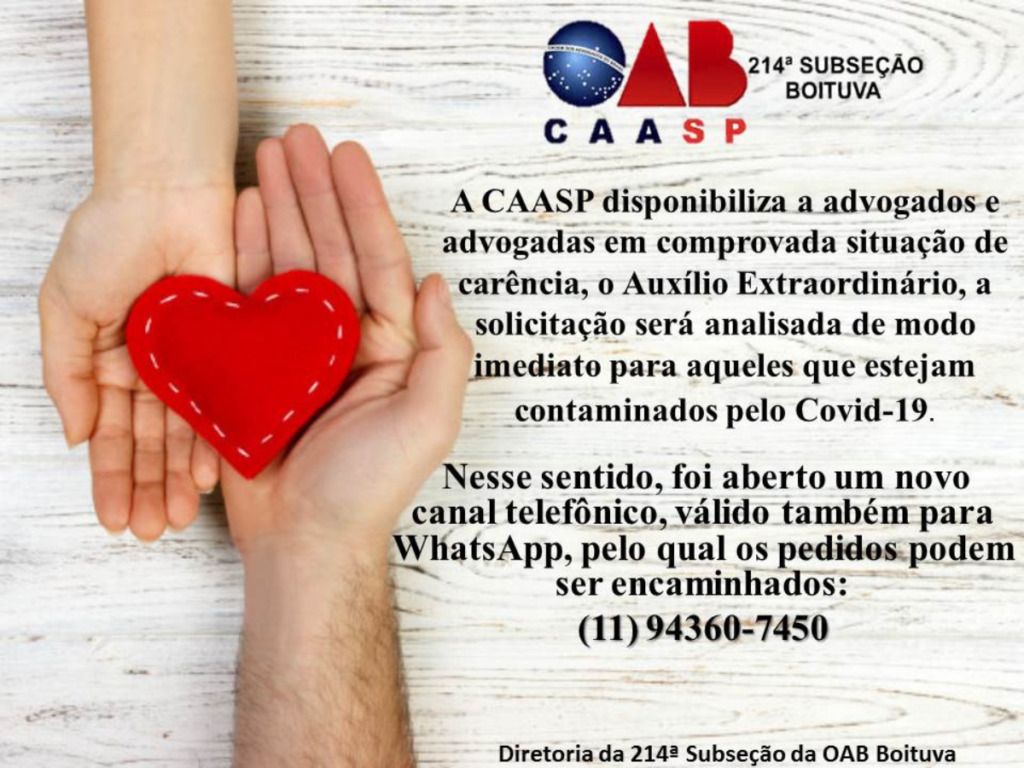 Auxílio Extraordinário CAASP
